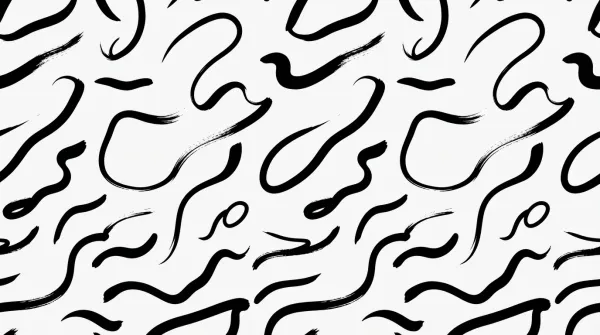 Minimalist abstract brush strokes