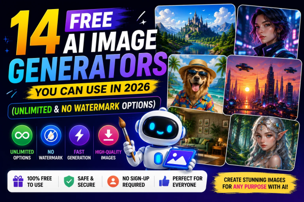 14 Free AI Image Generators You Can Use in 2026 (Unlimited & No Watermark Options)