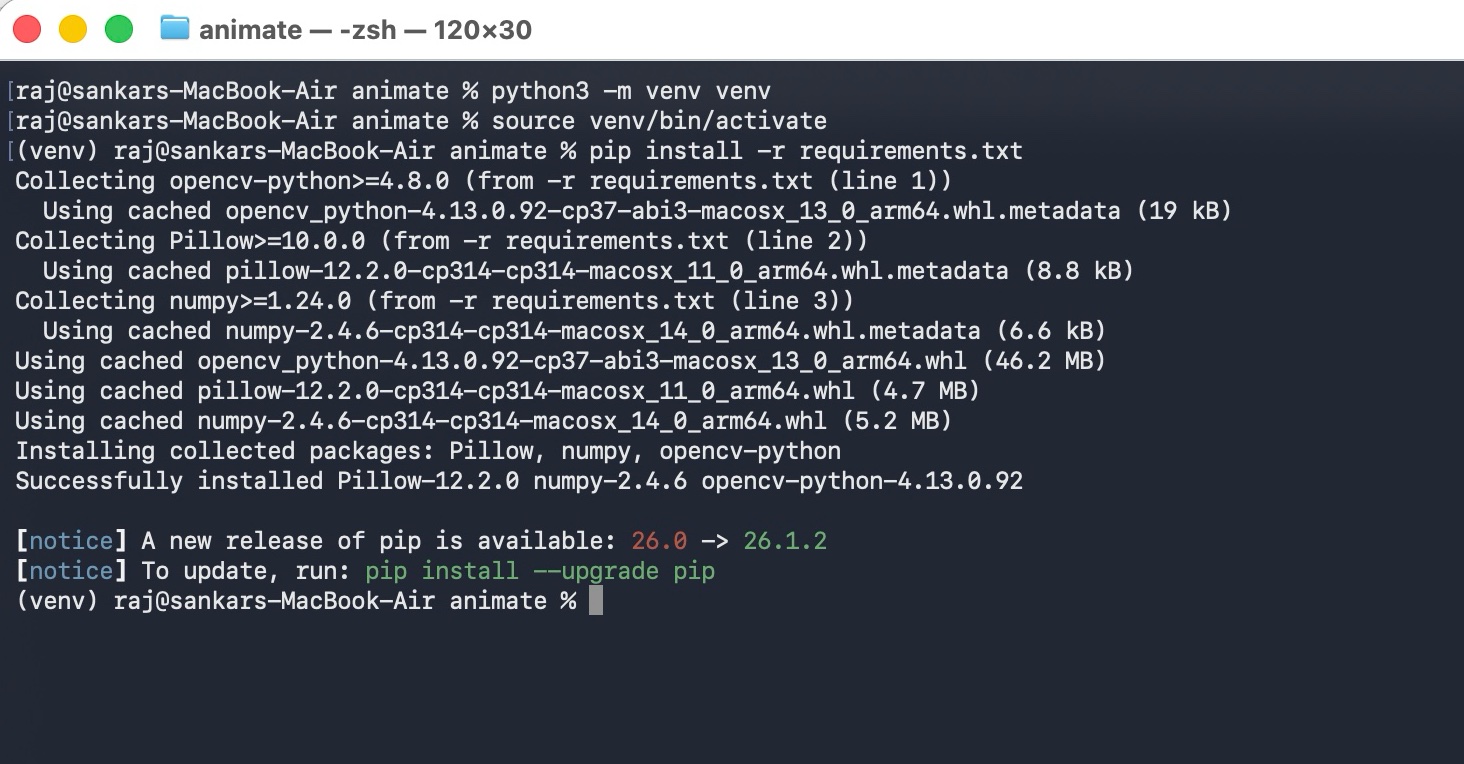 Installing Python libraries using pip